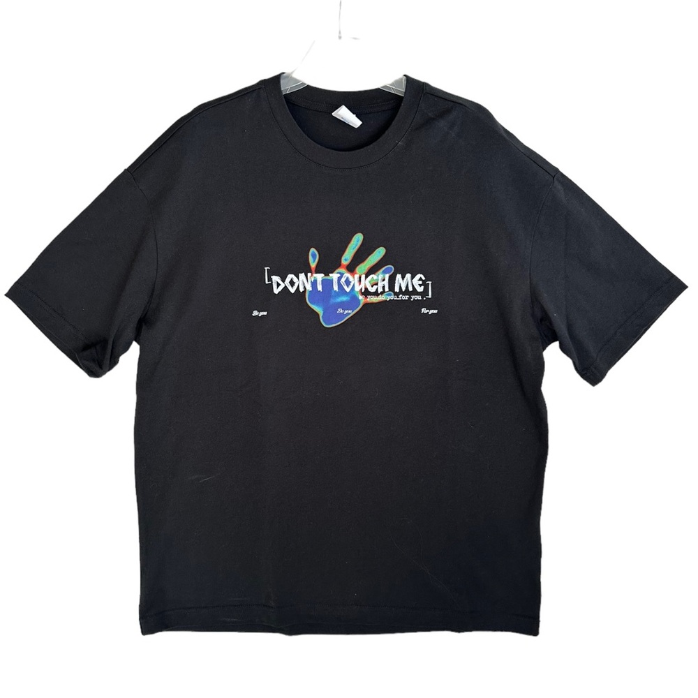 Don’t Touch Me Big Hand Mens Print Size Medium Heat Transfer AOP